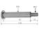 Axe d'articulation M12 pour levier de frein à main Knott 7,5/13/17/20, aut. KH/HF