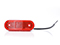 LED Feu de position WAŚ 114x63x40 rouge, 0,22 m Câblage