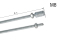 Tringle de frein 2m (2x1m) M8
